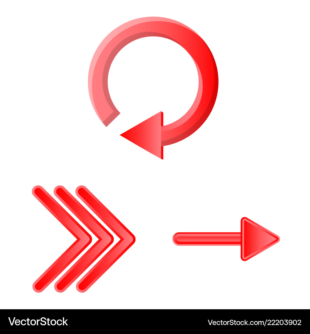 Design of element and arrow logo vector image