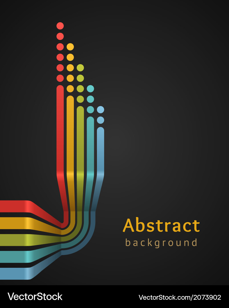 Dynamic Stripes and Circles Background vector image