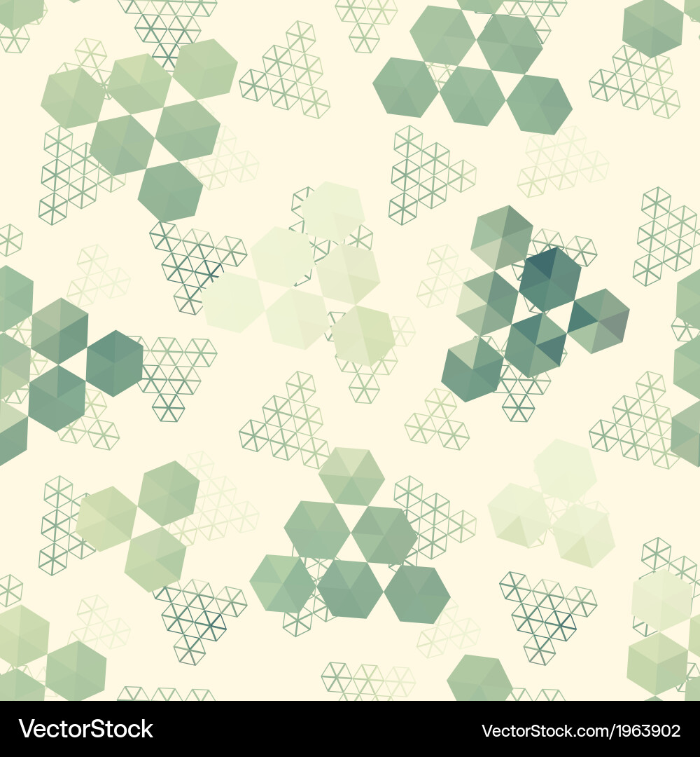 Geometric pattern of hexagon triangle vector image