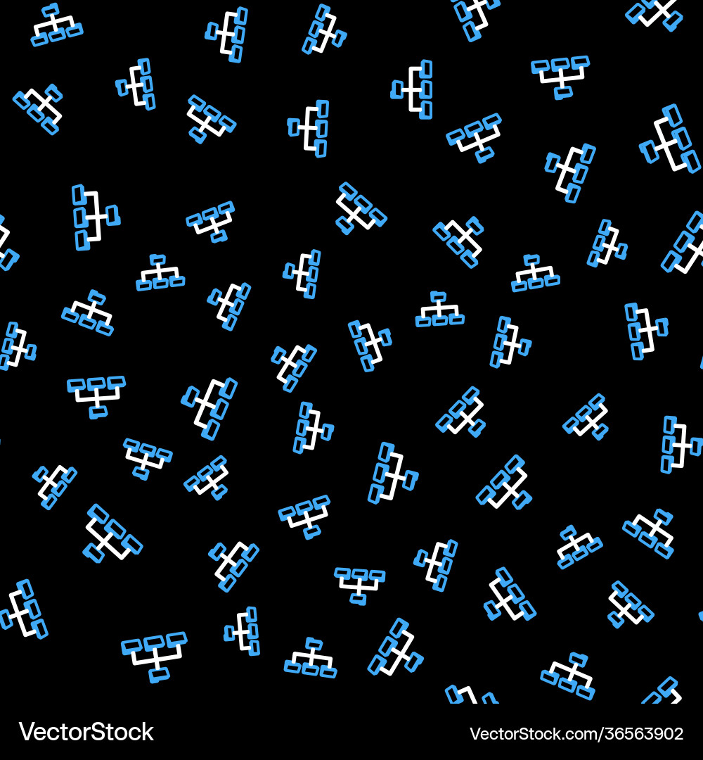 Line folder tree icon isolated seamless pattern Vector Image