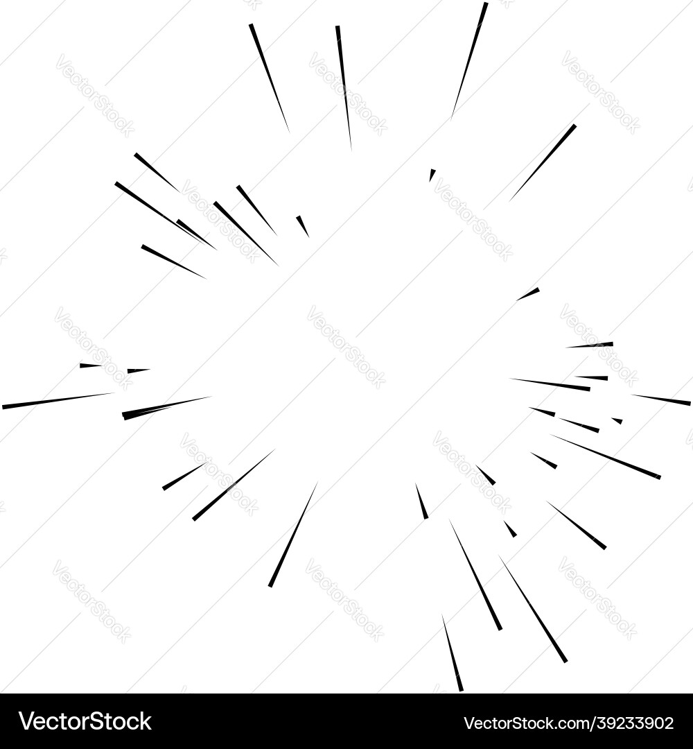Radial radiating dynamic rays beams lines Radial radiating dynamic rays beams lines vector image