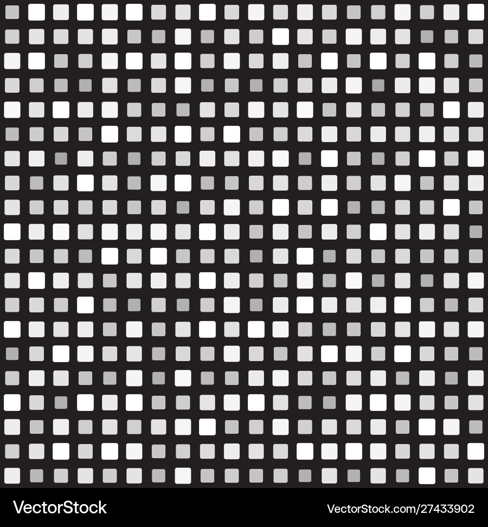 Rounded square pattern seamless background Vector Image