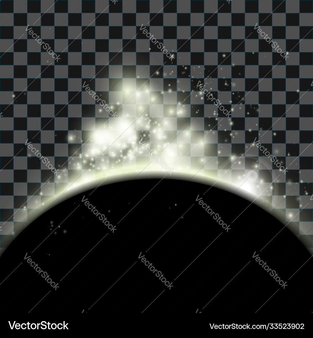 Spacescape with planet and stars Spacescape with planet and stars Vector Image