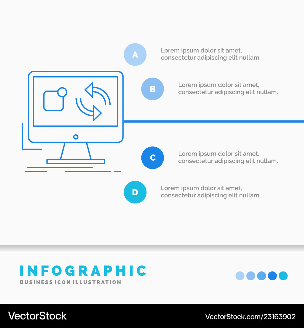 Update app application install sync infographics Update app application install sync infographics vector image