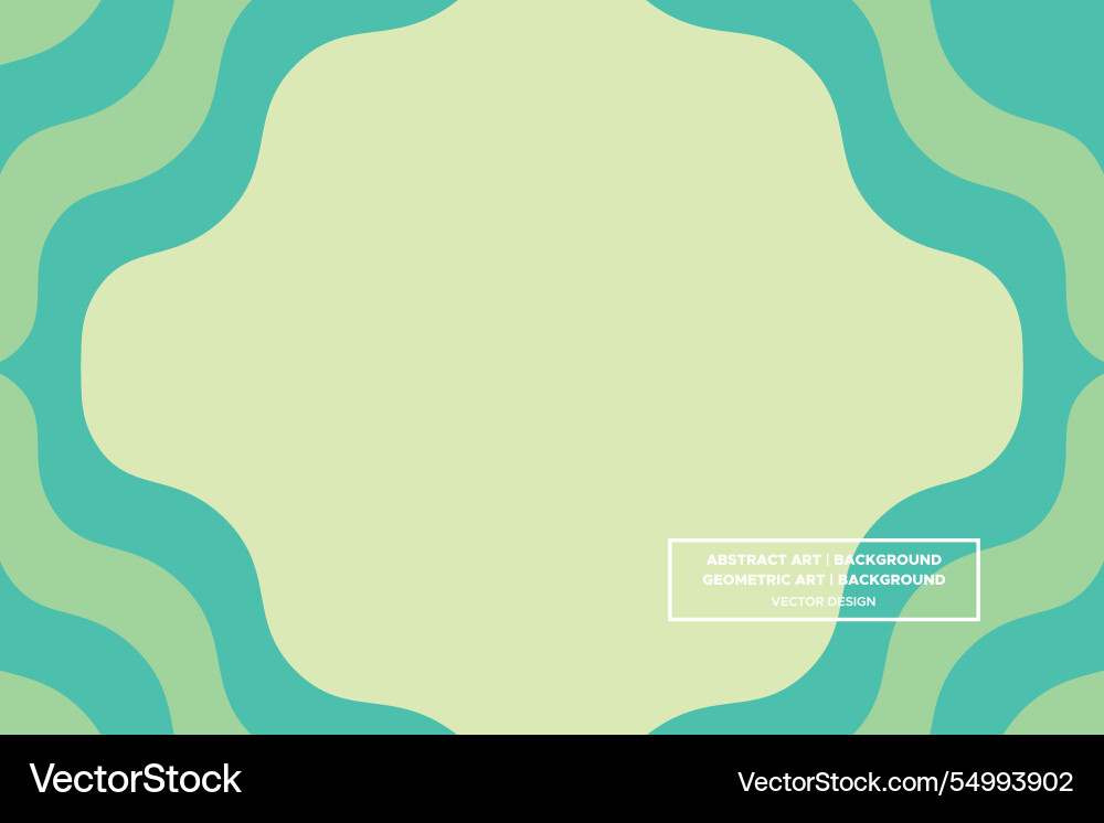 Wavy and circular shapes background vector image