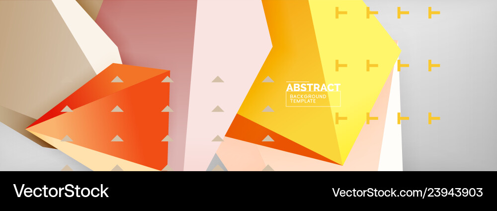 3D Polygon Abstract Background vector image