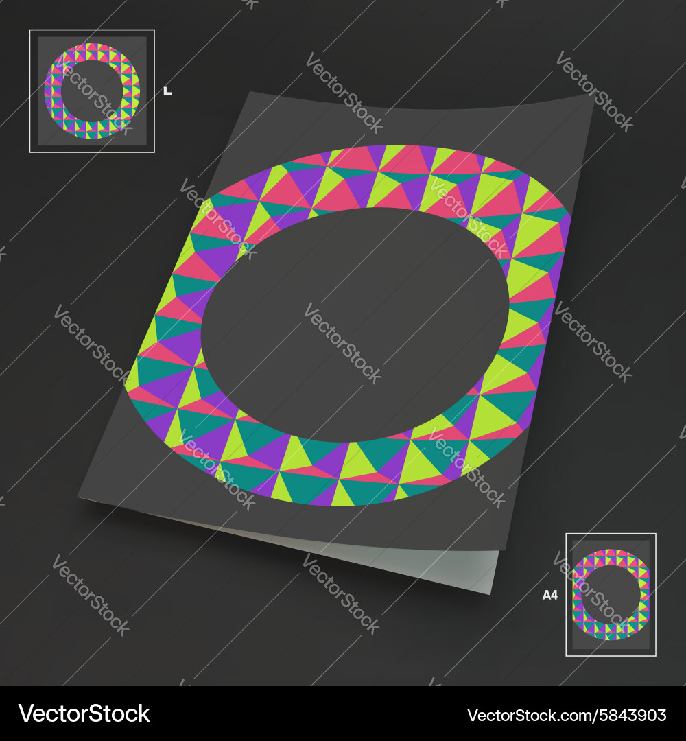 A4 business blank abstract Vector Image