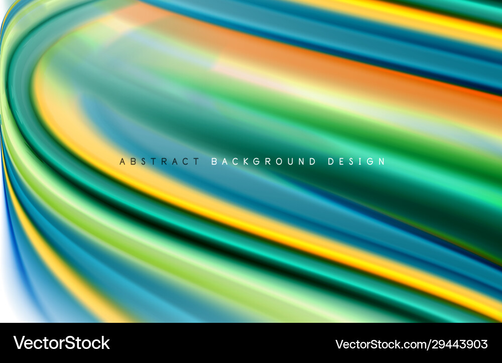 Abstract background - fluid color gradient waves Vector Image