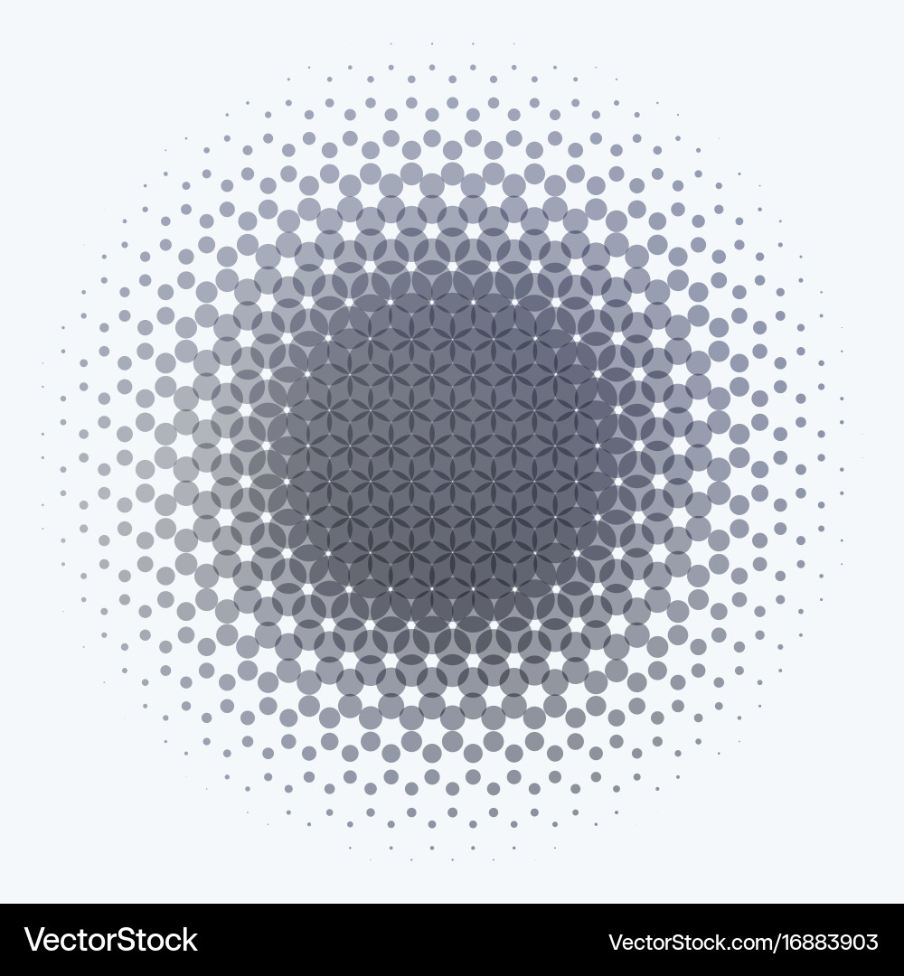 Abstract design grey round elements vector image