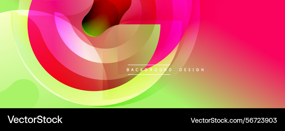 Abstract vibrant layers create flowing shapes vector image