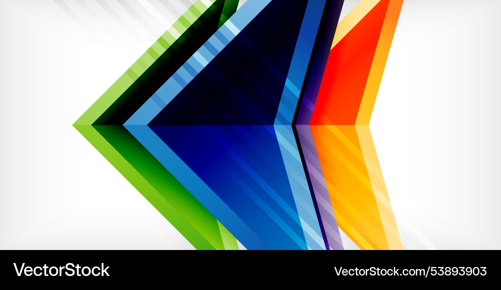 Arrows with 3d effect abstract background Arrows with 3d effect abstract background Vector Image