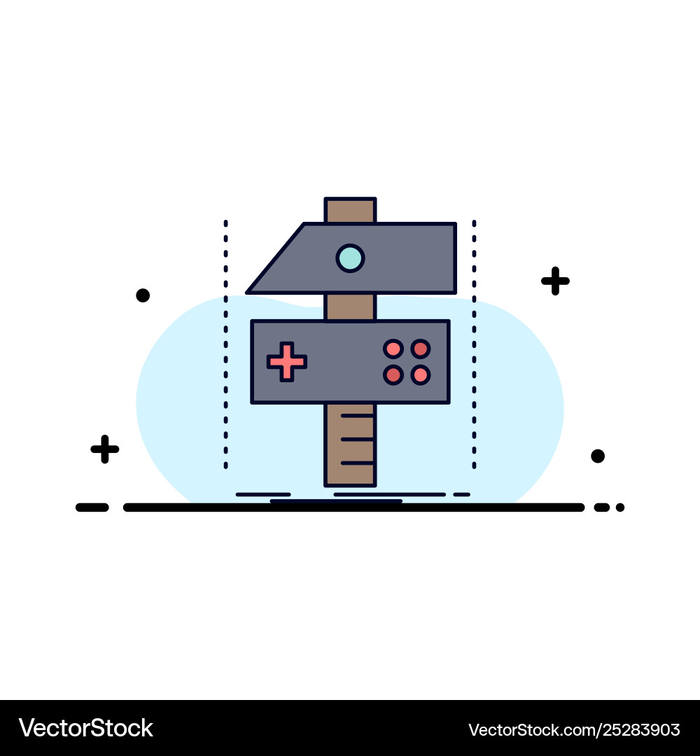 Build craft develop developer game flat color icon Build craft develop developer game flat color icon vector image