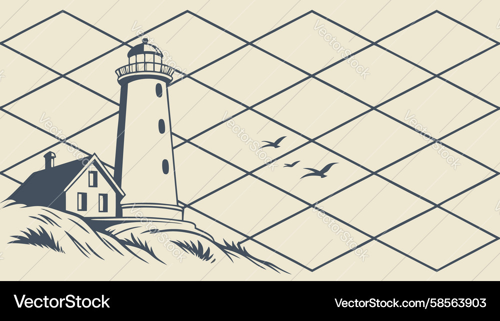Geometric Lattice Grid Pattern Vector Image
