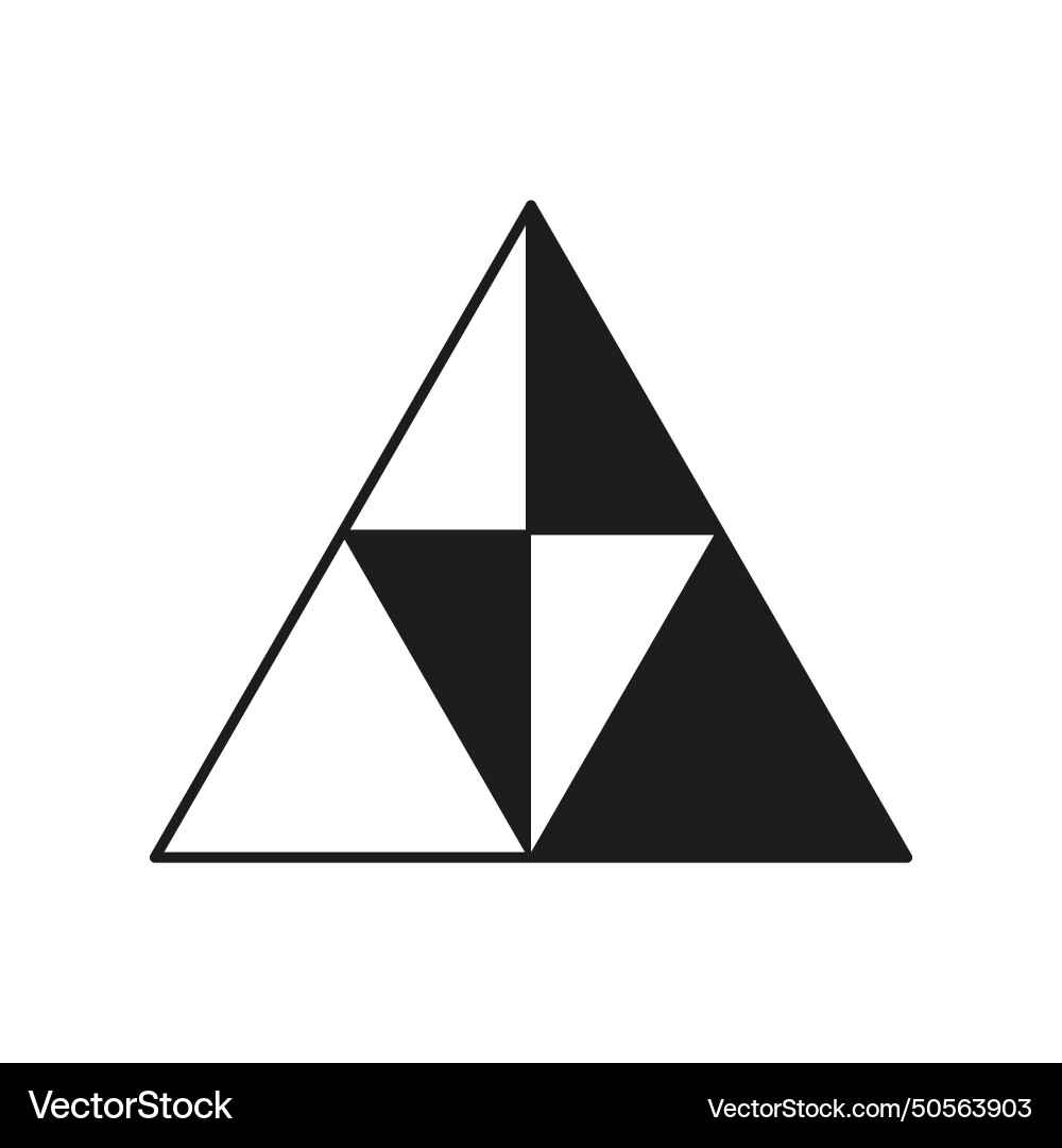 Geometric triangle pattern contrast abstract Geometric triangle pattern contrast abstract vector image