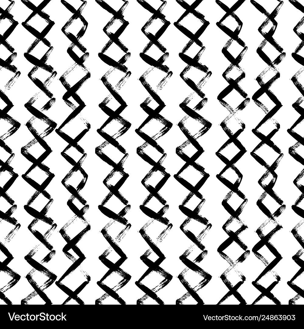 Grunge Zigzag Pattern vector image