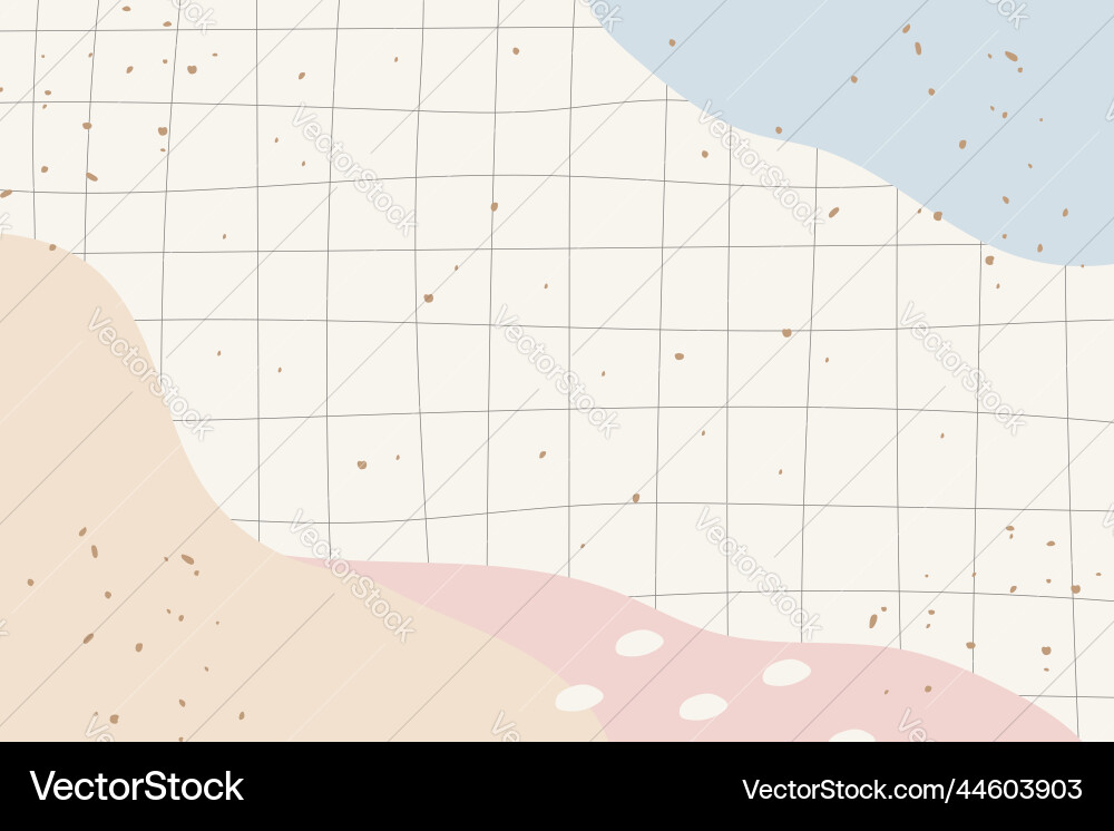 Hand drawn abstract background with flat design Vector Image