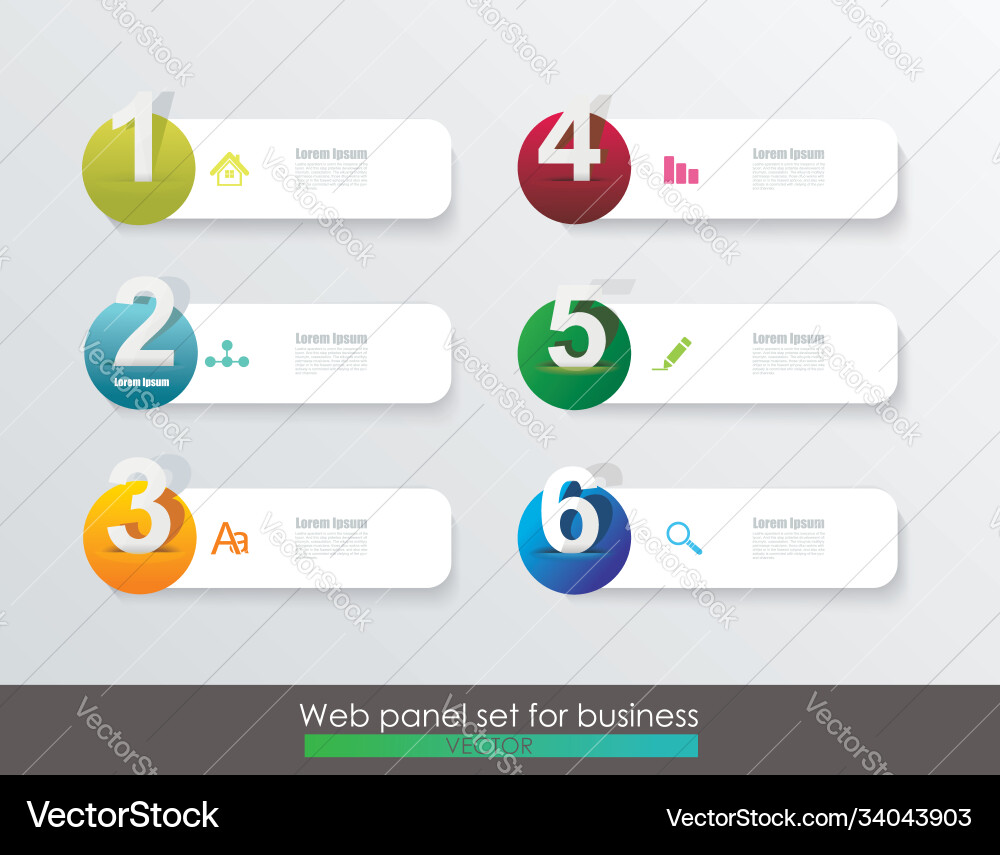 Minimal timeline or option line design Minimal timeline or option line design vector image