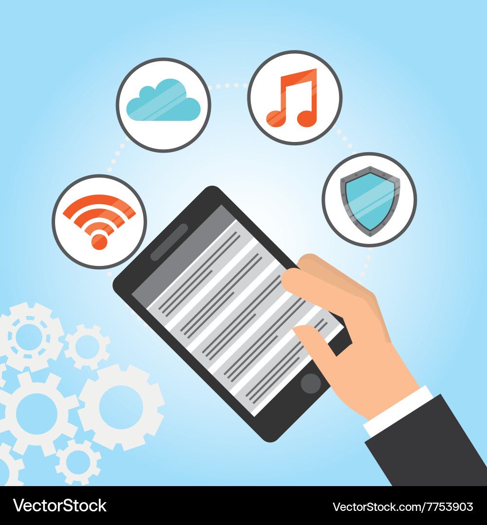 Web hosting design Vector Image