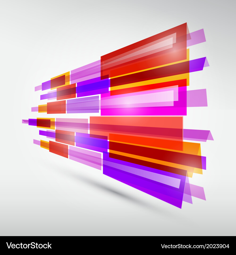 Abstract colorful transparent strips background Vector Image