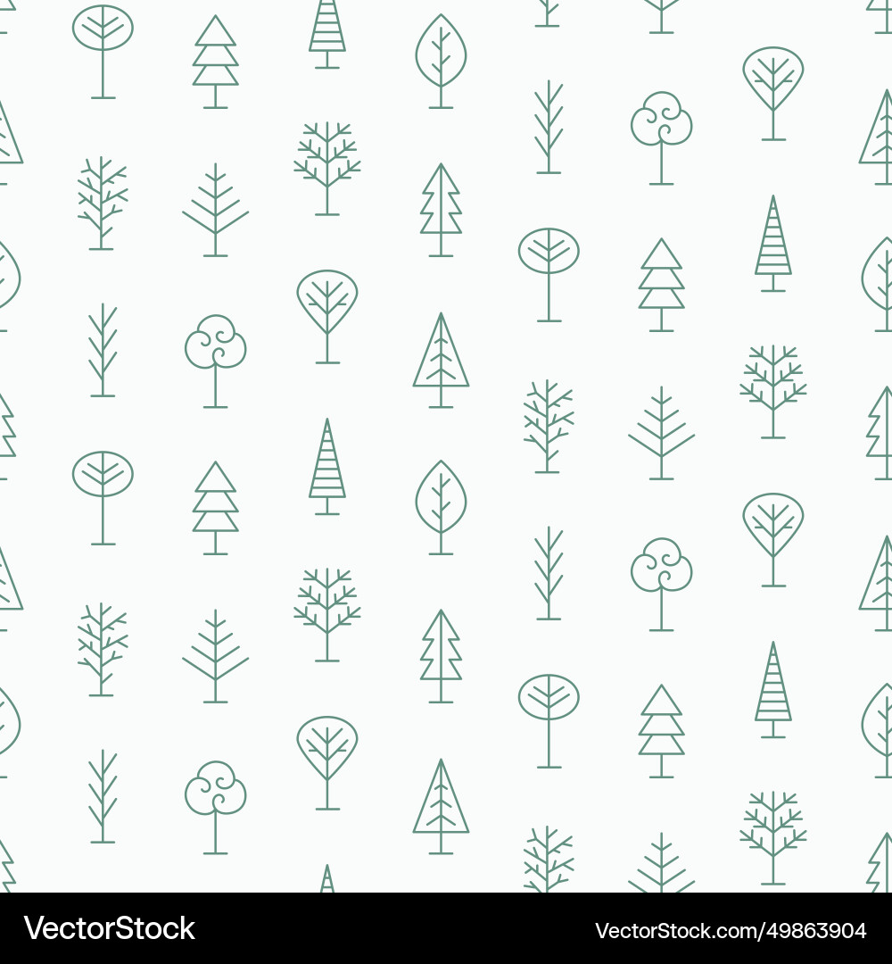 Bäume Wald nahtlose Muster minimalen Druck Bäume Wald nahtlose Muster minimalen Druck vektorbild