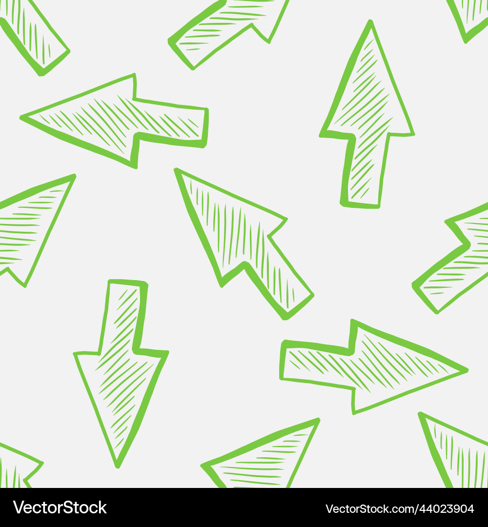 Cursor arrow seamless pattern on white background Cursor arrow seamless pattern on white background vector image