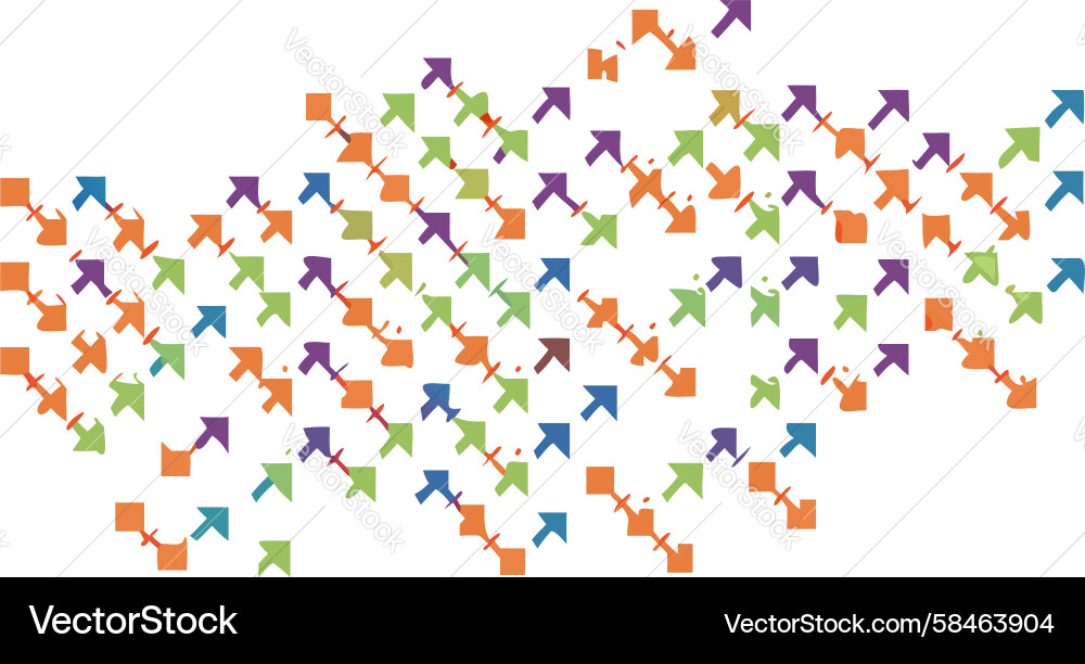Dynamic Geometric Cross Pattern Vector Image