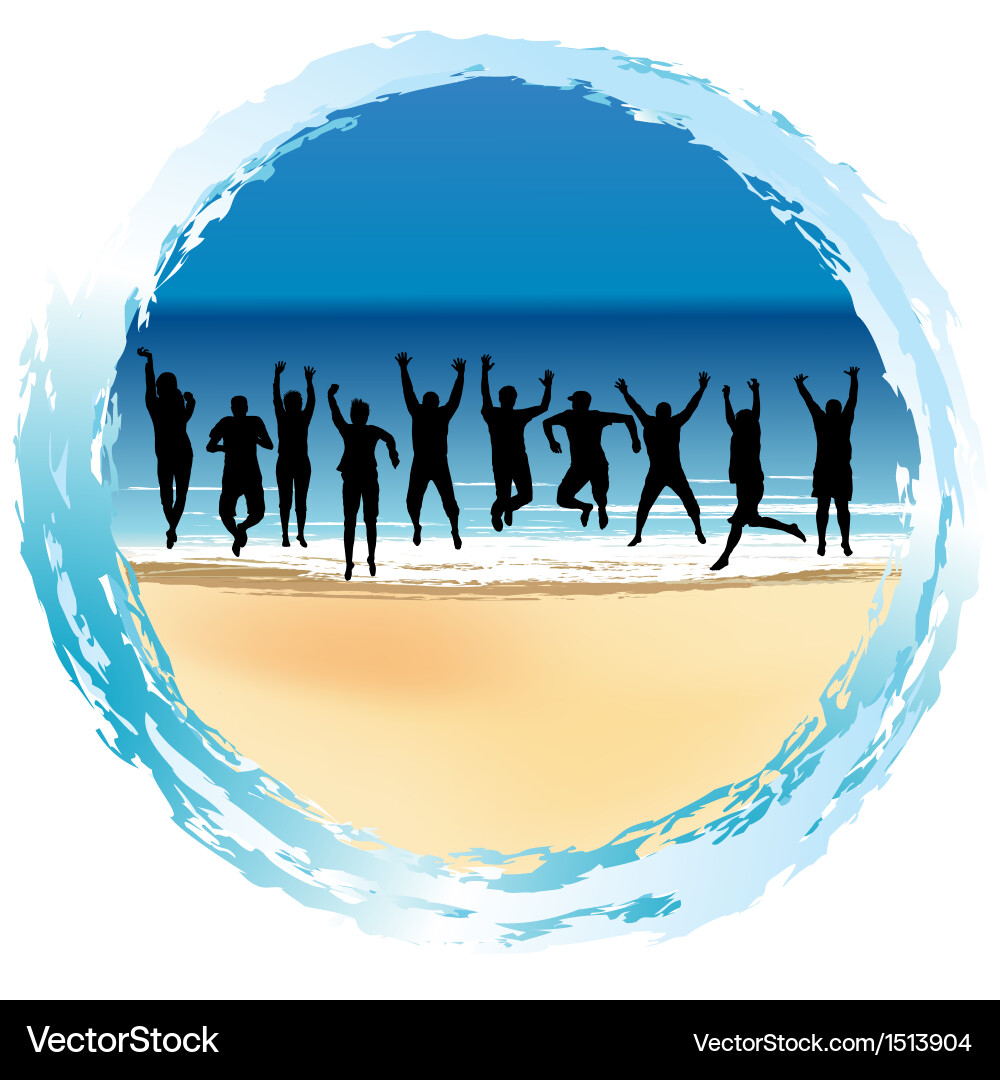 Group of happy people Vector Image