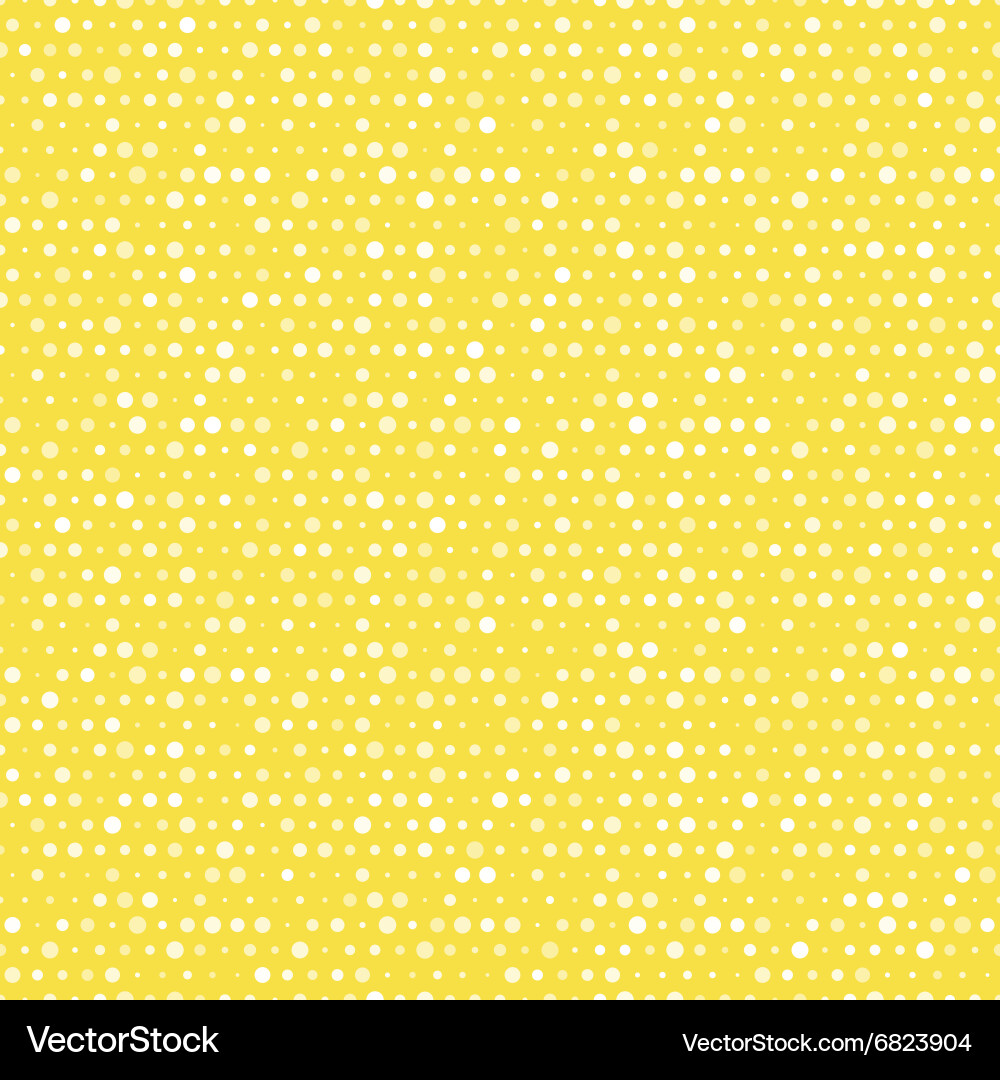 Light Yellow Dotted Seamless Pattern Vector Image