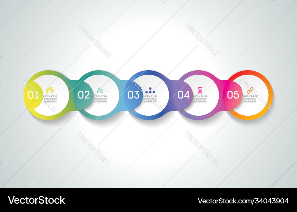 Minimal timeline or option line design Minimal timeline or option line design vector image