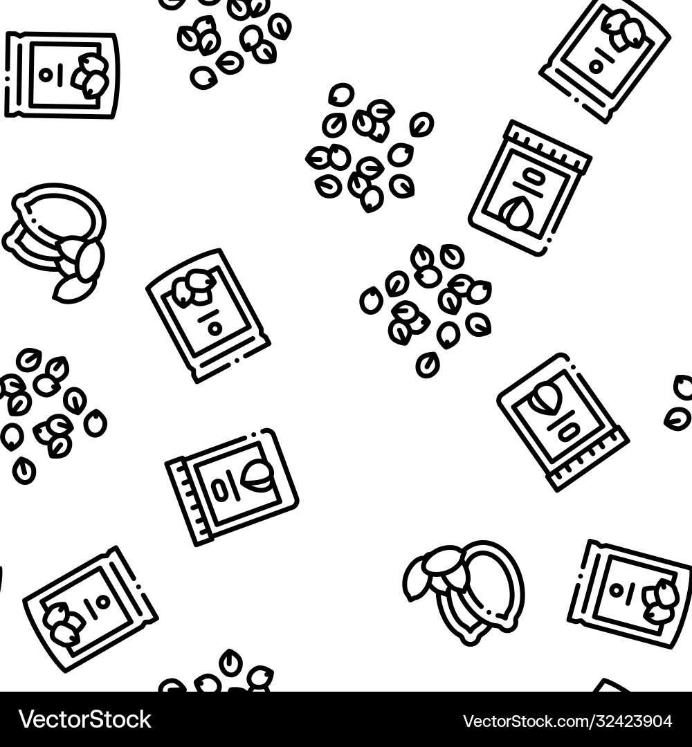 Nut food different seamless pattern Nut food different seamless pattern Vector Image