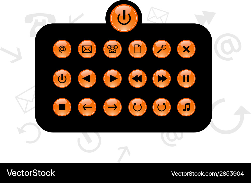 Set of info buttons vector image