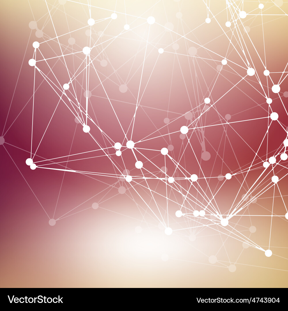 Wireframe polygonal element abstract background vector image