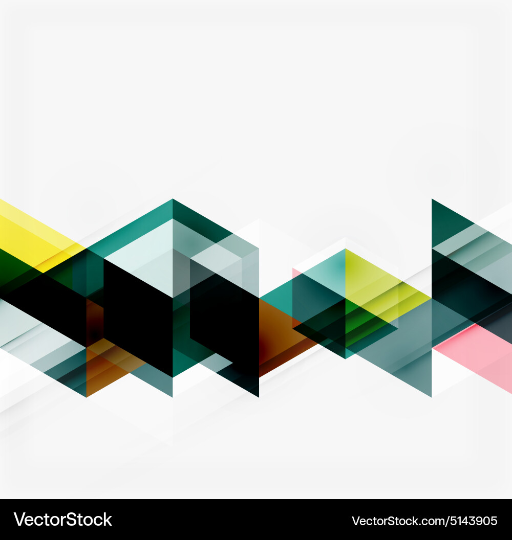 Abstract geometric background modern overlapping Vector Image