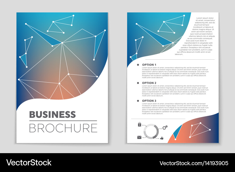 Abstract layout background set for art vector image