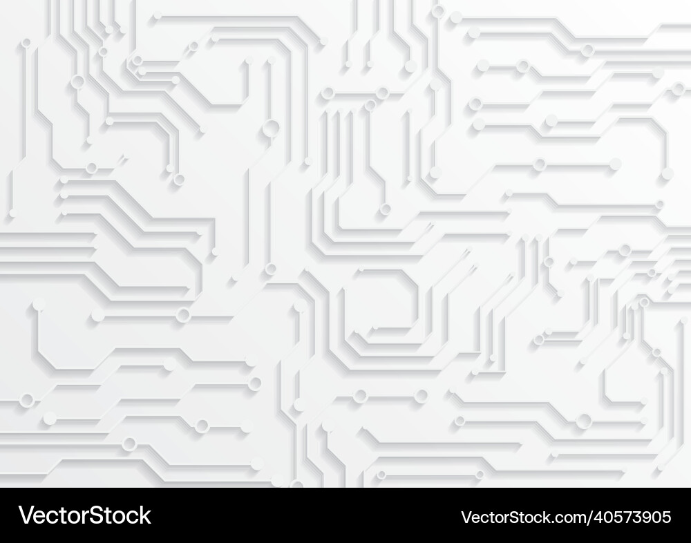 Circuit technology background with hi-tech digital vector image