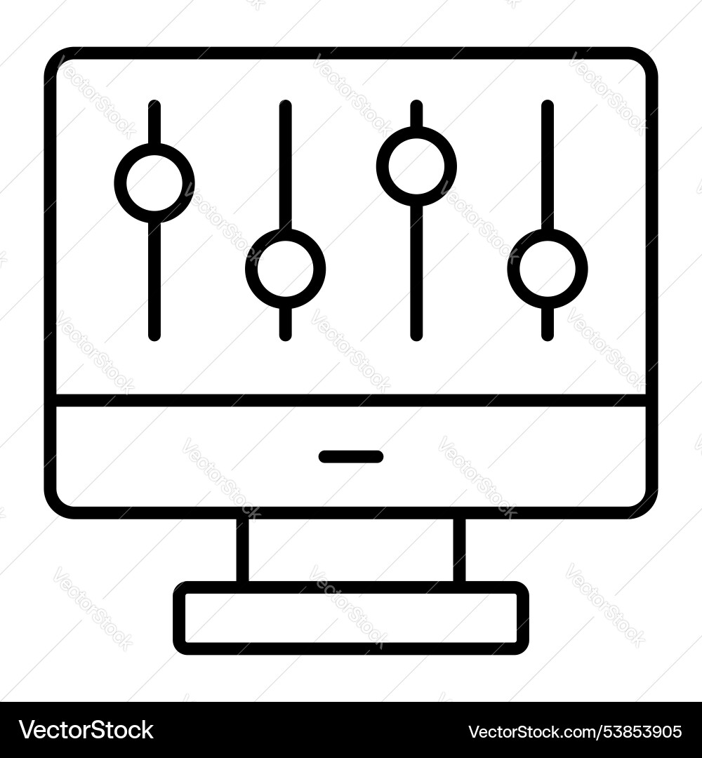 Controller icon modern vector image