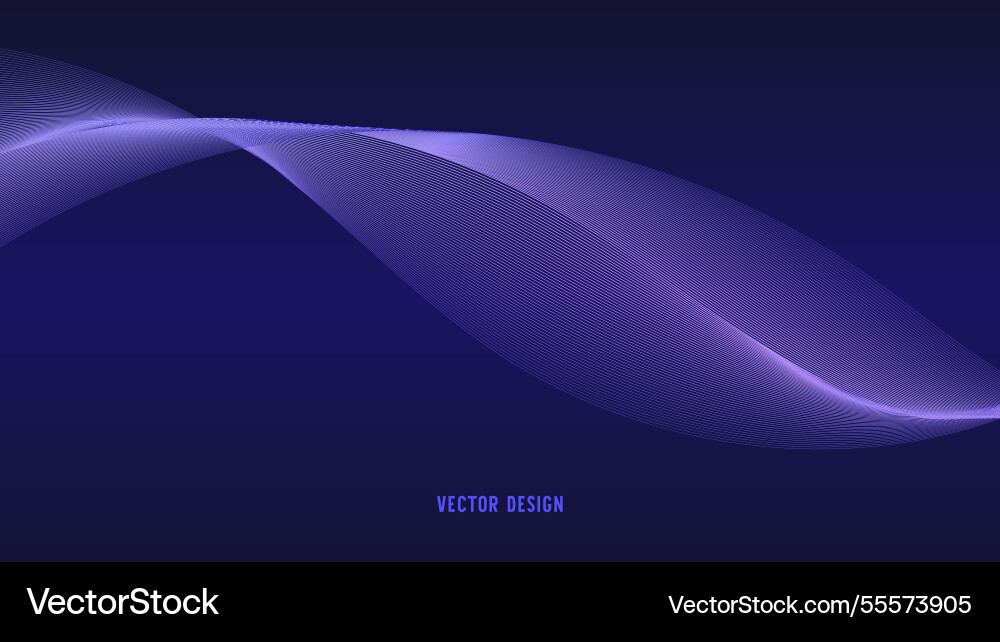 Geometric curved lines in gradient forming Geometric curved lines in gradient forming vector image