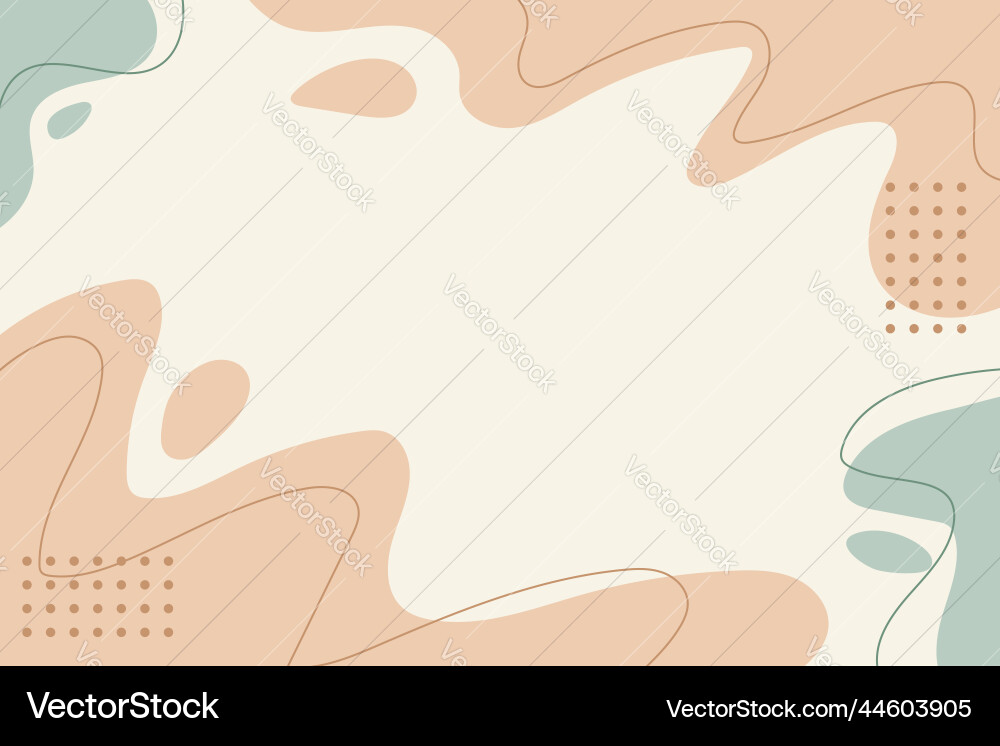 Hand drawn abstract background with flat design vector image