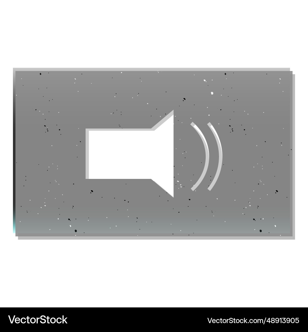 Medium volume rectangle button Medium volume rectangle button vector image
