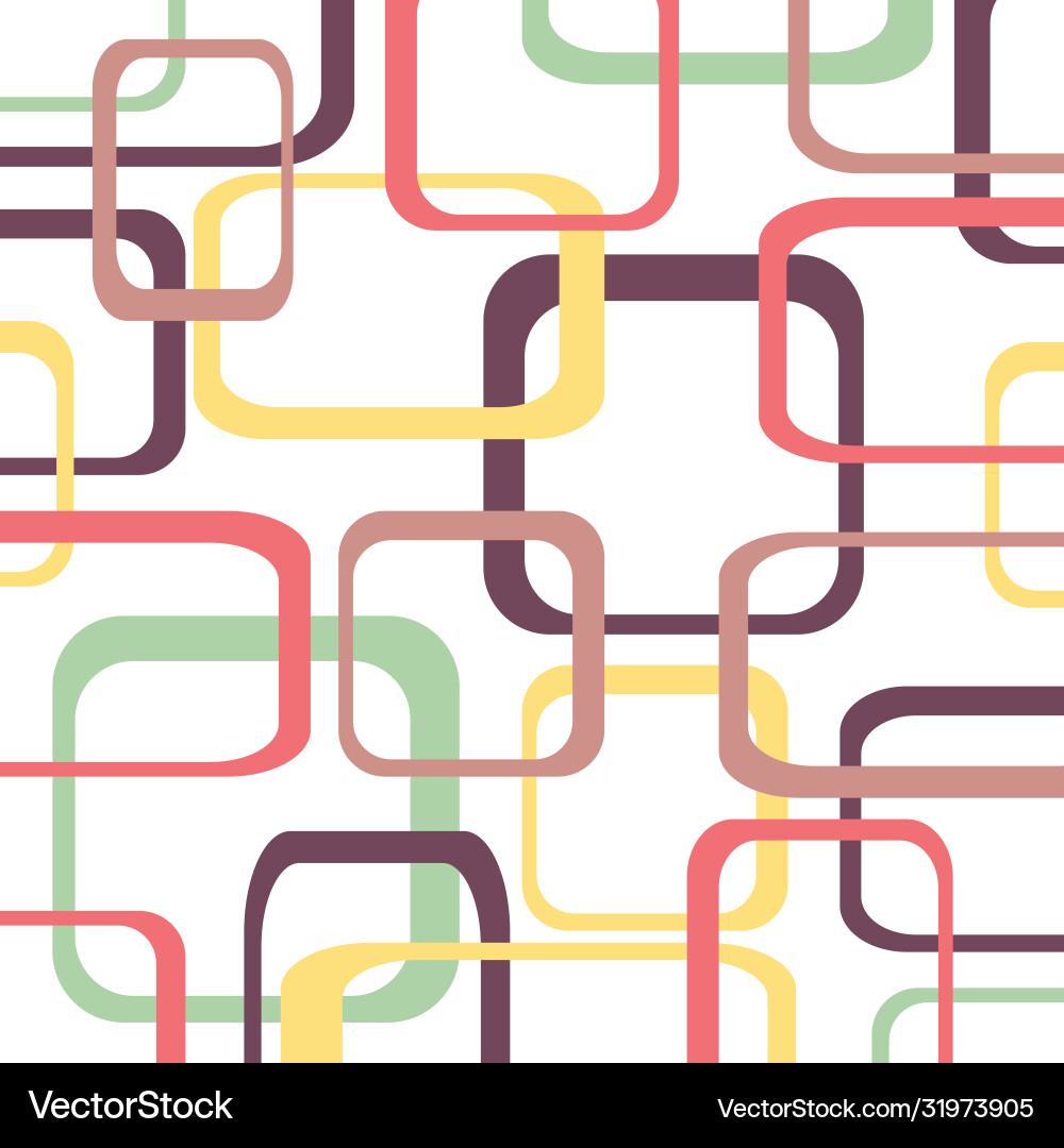 Retro pattern background with squares - rounded Retro pattern background with squares - rounded vector image