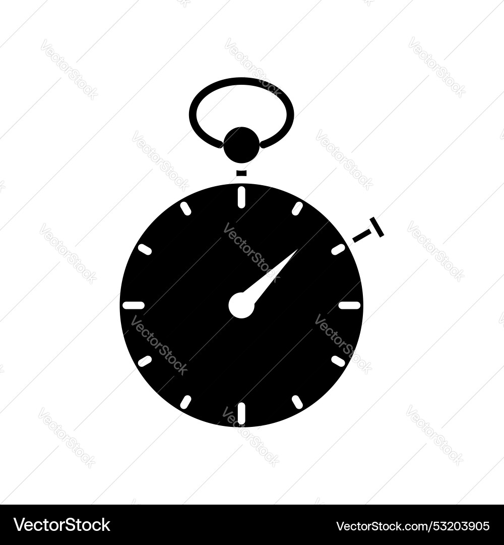 Stop watch icon set stopwatch timer chronometer Vector Image