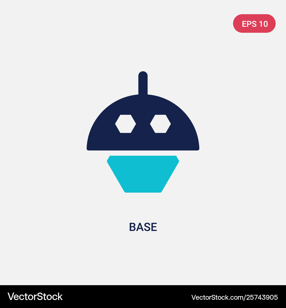 Two color base icon from geometry concept Two color base icon from geometry concept vector image