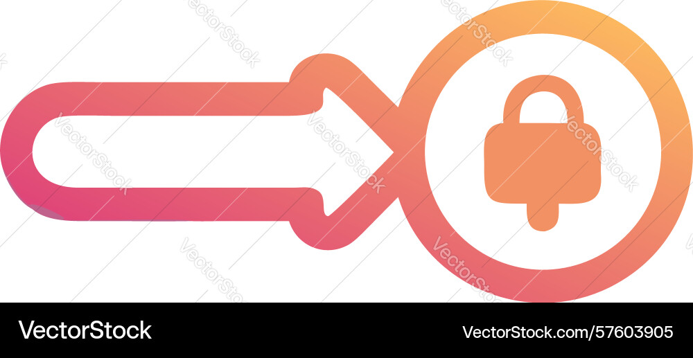 Unlock access icon secure login progression vector image
