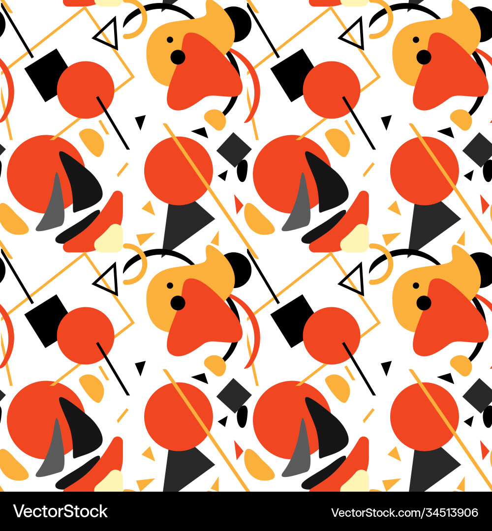 Abstract splash seamless pattern on white backdrop Vector Image