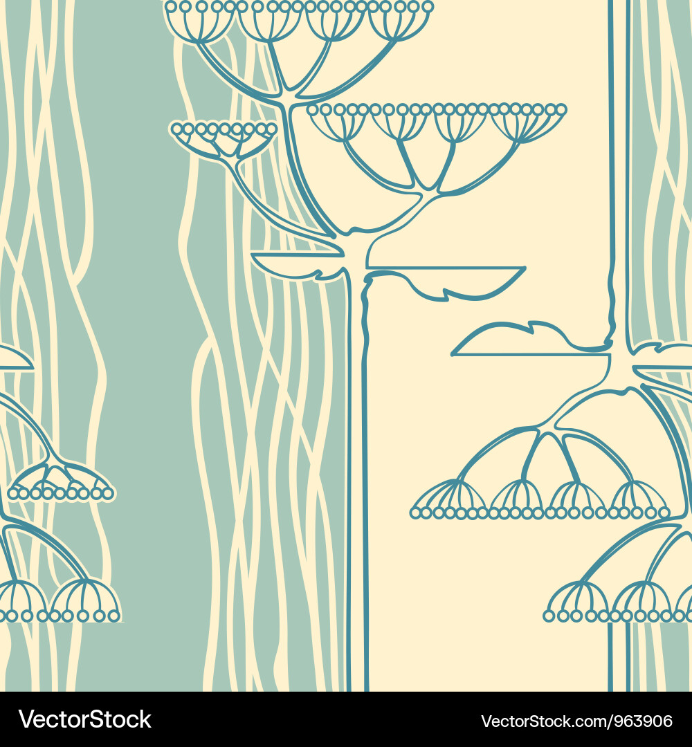 Background from flower branch vector image