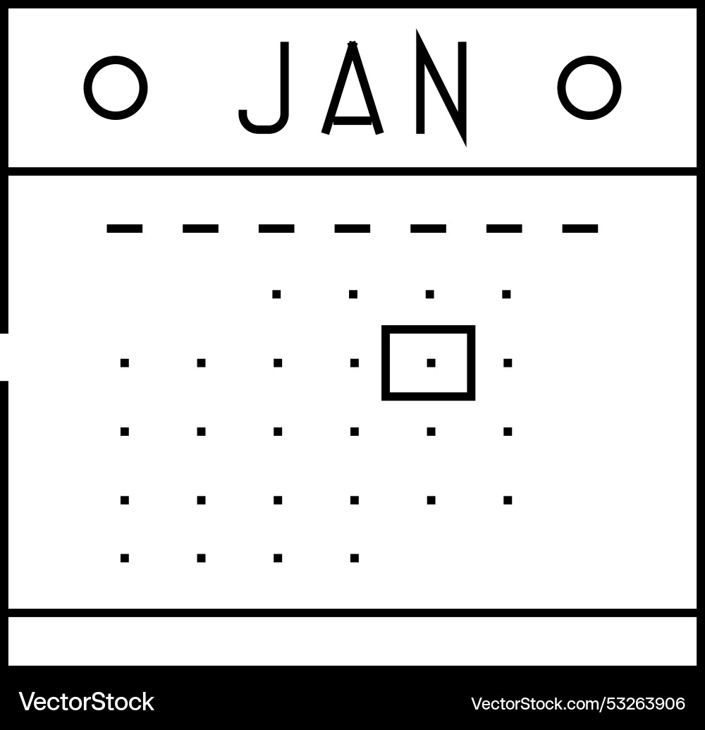 Calendar pages list line icon Calendar pages list line icon vector image