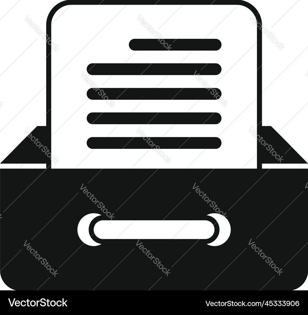 Datei Schublade Symbol einfache Backup-Daten Datei Schublade Symbol einfache Backup-Daten vektorbild