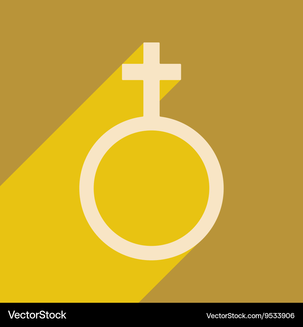 Flat with shadow icon and mobile application vector image