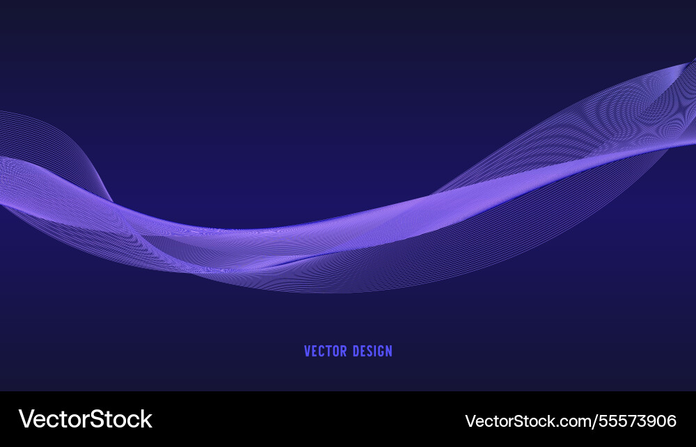 Geometric curved lines in gradient forming Geometric curved lines in gradient forming vector image