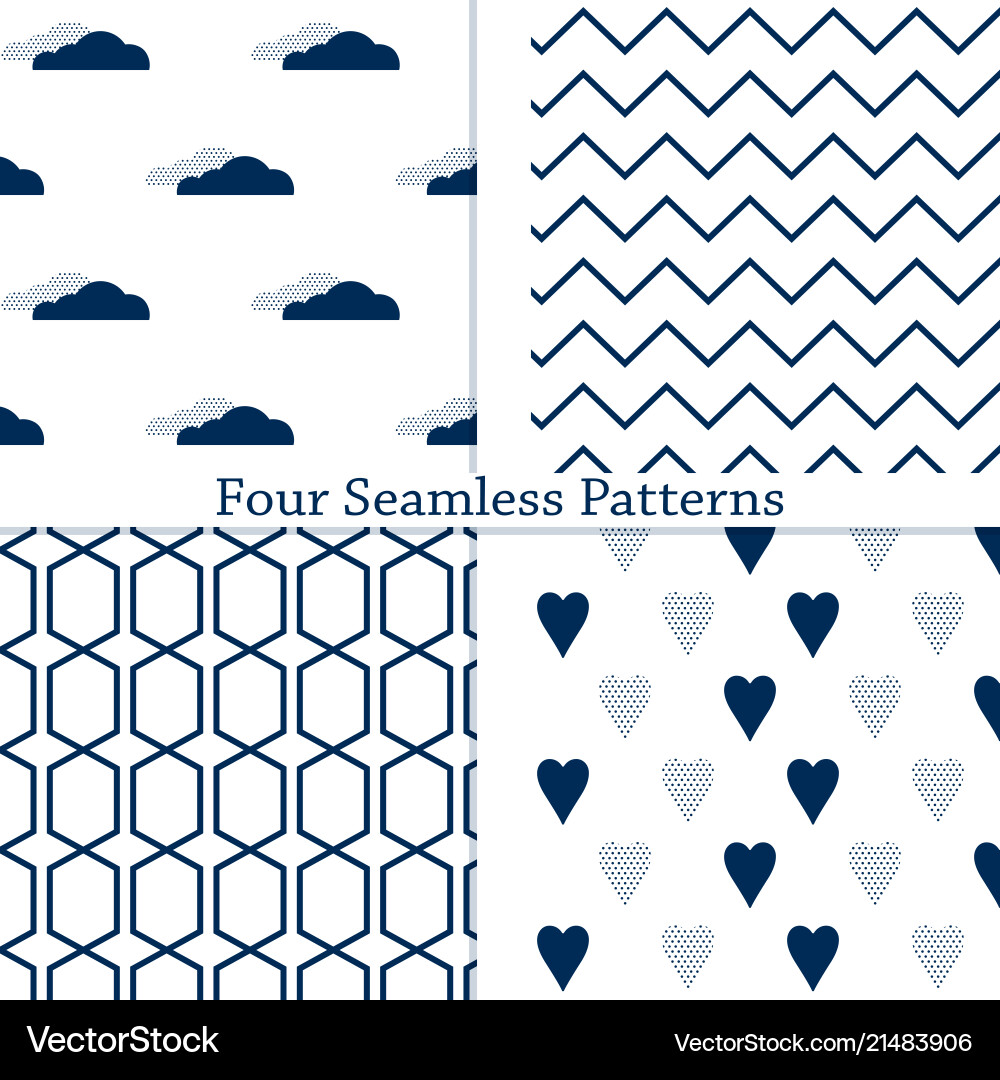 Geometric Pattern Collection vector image